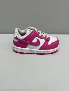 Nike Dunk Low TD Toddler Girls Pink White Sneakers